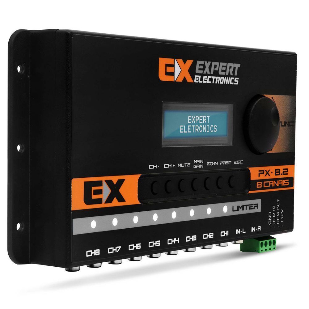 Crossover Expert Eletronics PX8.2 8 Channels Equalizer Digital
