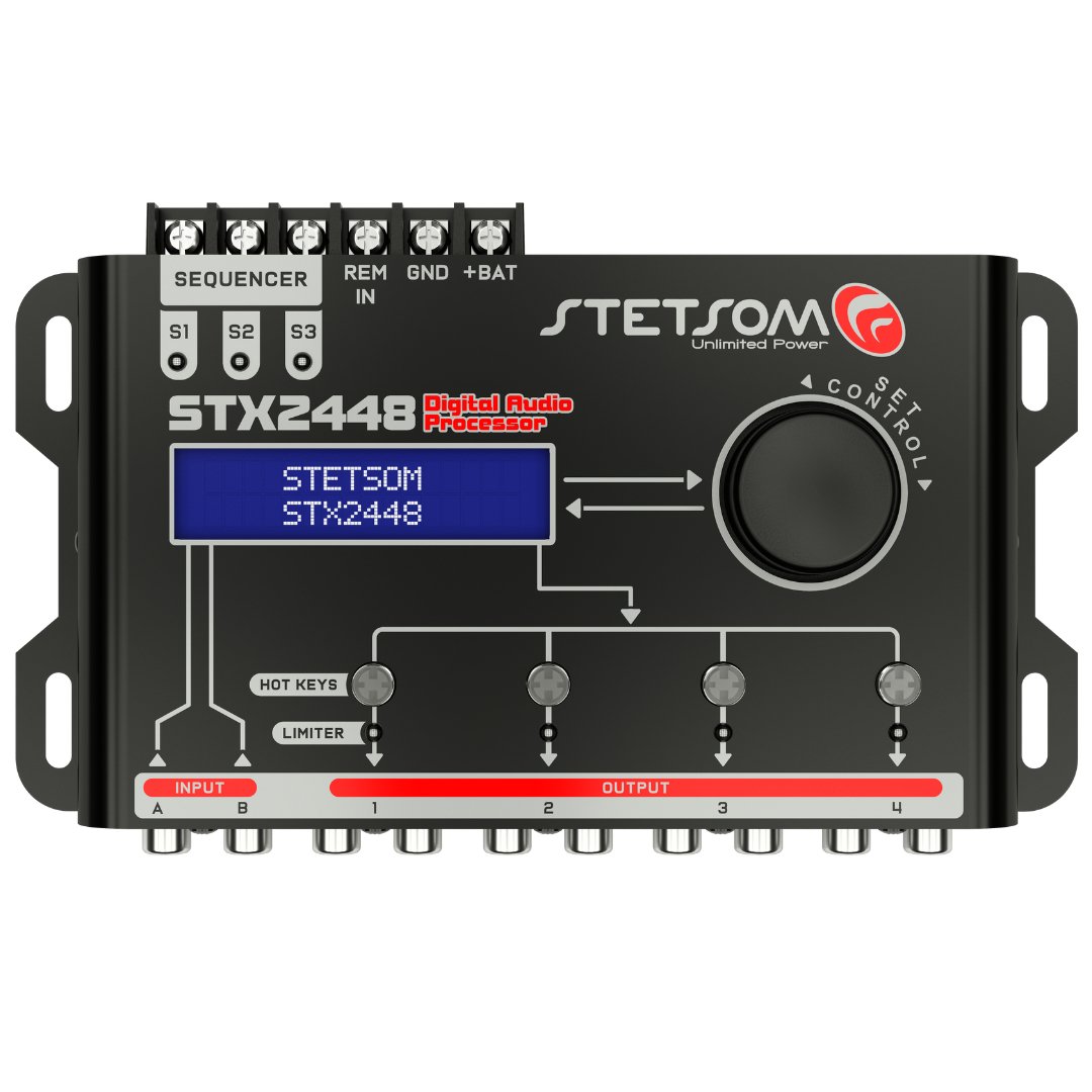 Stetsom STX2448 DSP Crossover and Equalizer 4 Channel Full Digital Sig