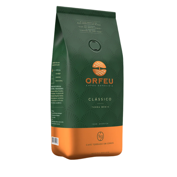Orfeu Clássico Whole Bean Coffee 100% Arabica 1Kg