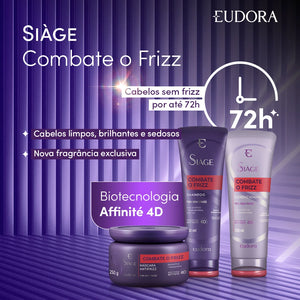 Eudora Siàge Combo Fights Frizz: Shampoo 250ml + Conditioner 200ml + Hair Mask 250g
