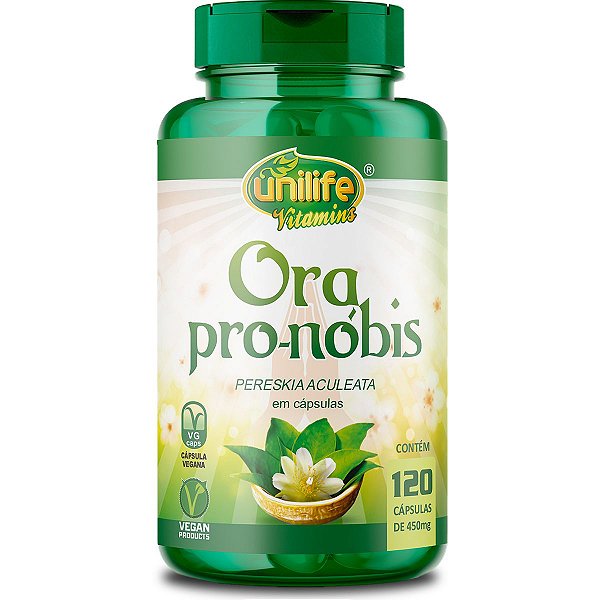 Ora Pro-Nóbis Pereskia Aculeata Unilife 120 capsules