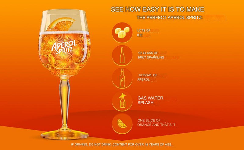 Aperol Spritz Aperitif Drink 750ml/32.9 fl.oz.