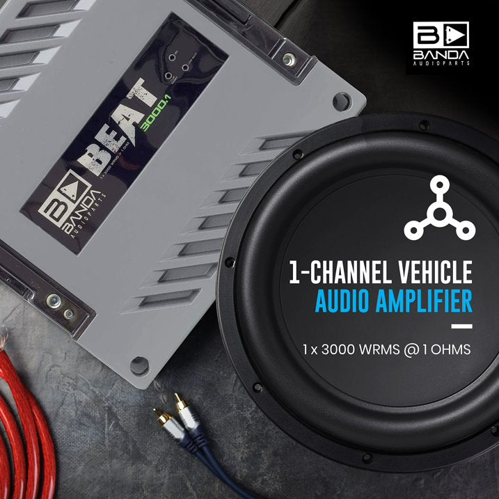 Banda Audioparts Beat 3001 Amplifier Module 1 Channel 1 Ohm 3000 Wrms