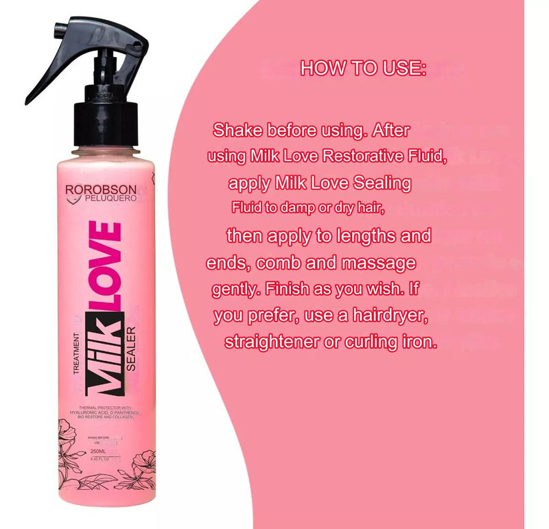 Robson Peluquero  Milk Love Restorer and Sealer 2X250ml/8.45 fl.oz.