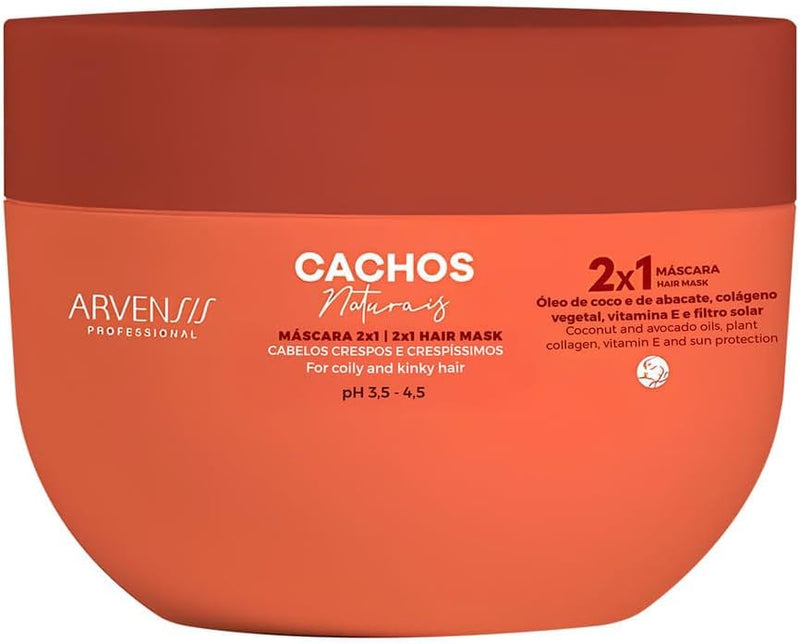 Arvensis Natural Curls Kit Shampoo 300ml, Conditioner 300ml and Mask 2x1 250g