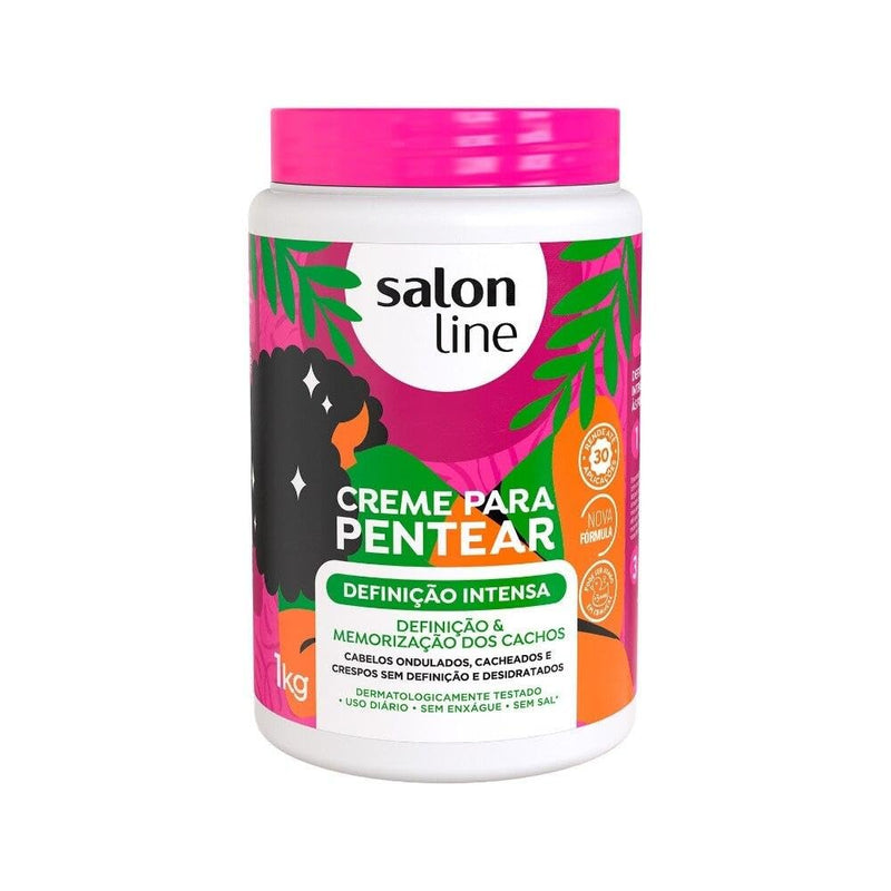 Linha Tratamento (Creme Para Pentear) Salon Line - Definicao Intensa 1000 Gr - (Salon Line Treatment (Combing Cream) Collection - Intense Definition Net 35.27 Oz)