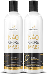 Borabella Nao Chore Mais / Not Cry More Brazilian Keratin Treatment 2X350ml/11.8 fl.oz.