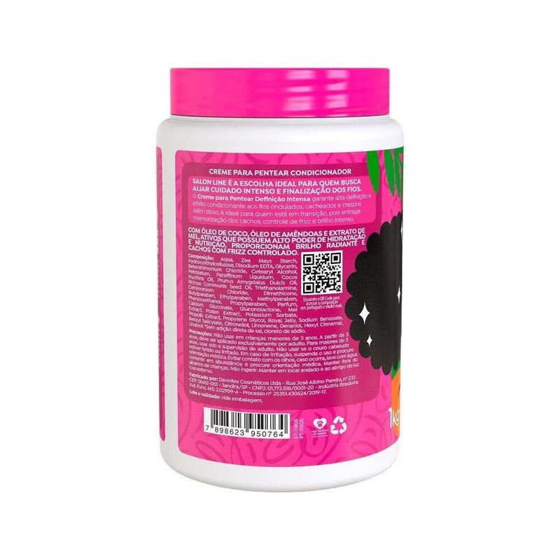Linha Tratamento (Creme Para Pentear) Salon Line - Definicao Intensa 1000 Gr - (Salon Line Treatment (Combing Cream) Collection - Intense Definition Net 35.27 Oz)