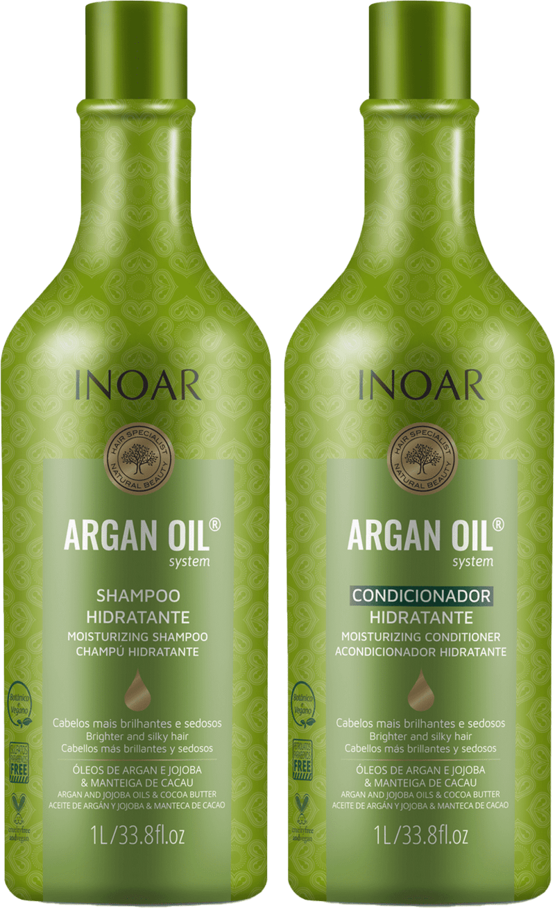 Inoar Argan Oil Progressive Brush 2X1000ml/33.8 fl.oz.
