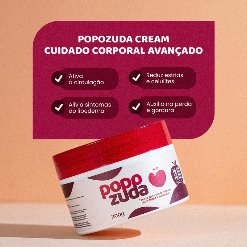 Popozuda Skin Treatment Multifunctional Body Cream 200g/ 7.04 oz.