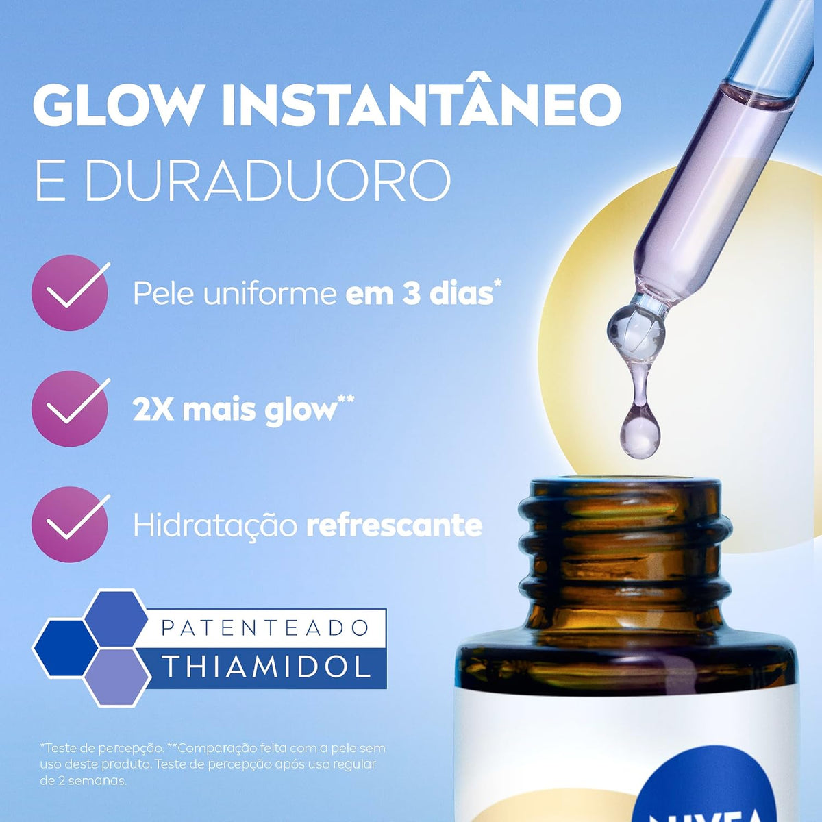NIVEA Luminous630 skin glow serum 30ml with a sleek bottle, designed to reduce spots, minimize pores, and hydrate skin.