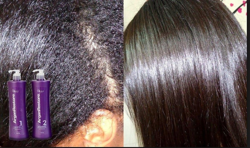 Agle Argan Restore Brazilian Keratin Progressive Brush 2L | Formaldehyde-Free Hair Straightening System | Professional Smoothing & Repair Treatment