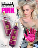 Kit Robson Peluquero Shampoo Matizador Pink Home Care RP Restorer Extreme Luminous 2x300ml