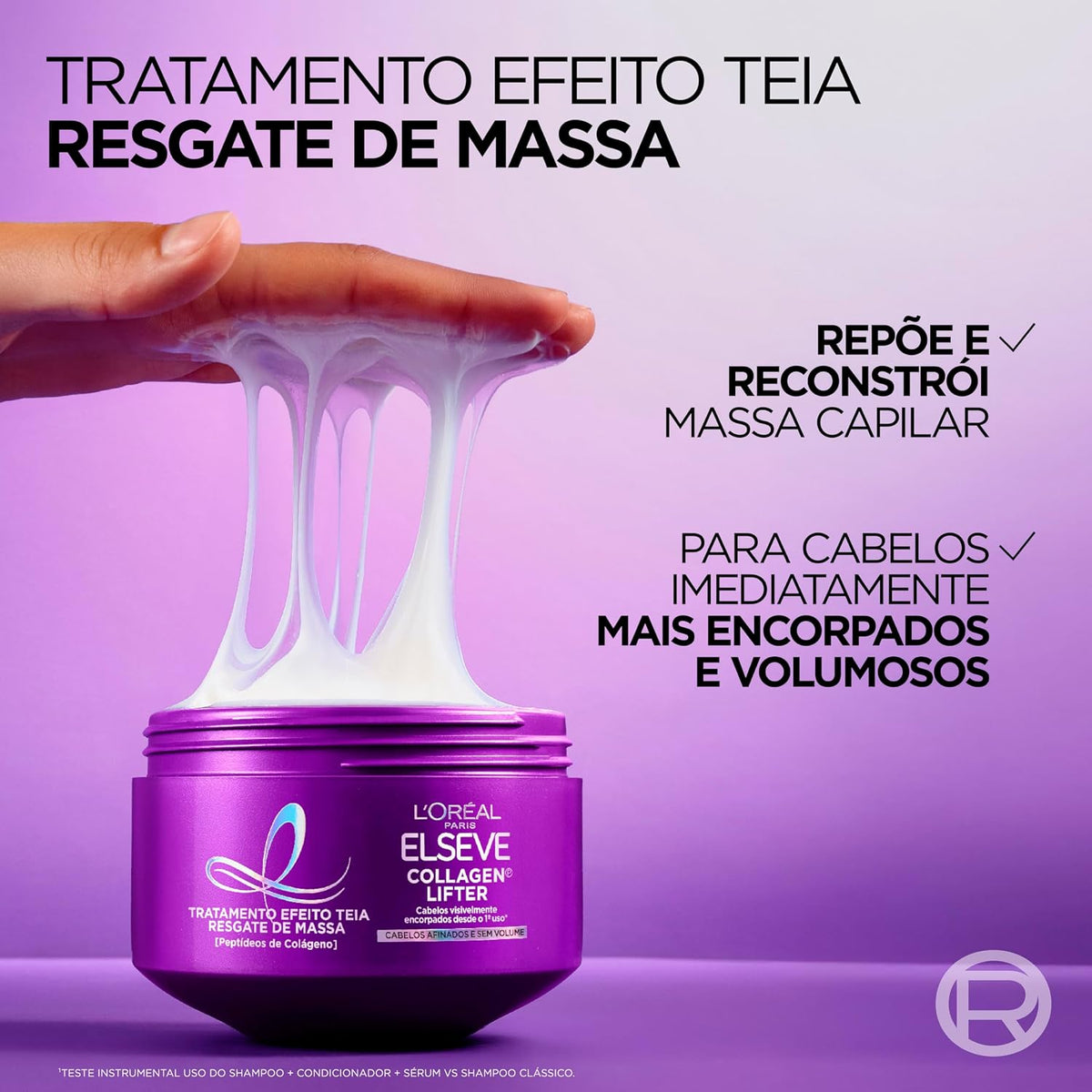 L'Oréal Paris Elseve collagen treatment mask in 300g jar, creamy hair mask for strengthening and repair.