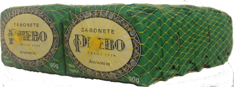 Linha Tradicional Phebo - Sabonete em Barra de Glicerina Amazonian (12 x 90 Gr) - (Phebo Classic Collection - Glycerin Bar Soap Amazonian Soap (12 x 3.2 Net Oz))