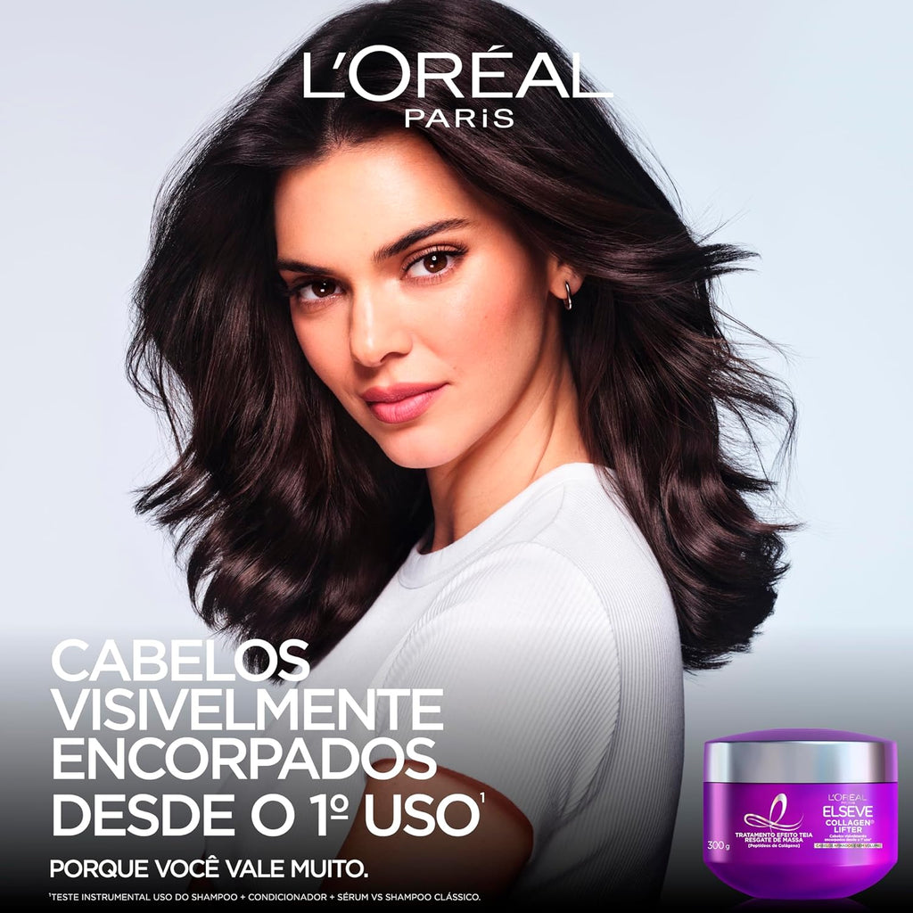 L'Oréal Paris Elseve Collagen Enriching Treatment Mask 300g, creamy hair mask for strengthening and nourishing hair.