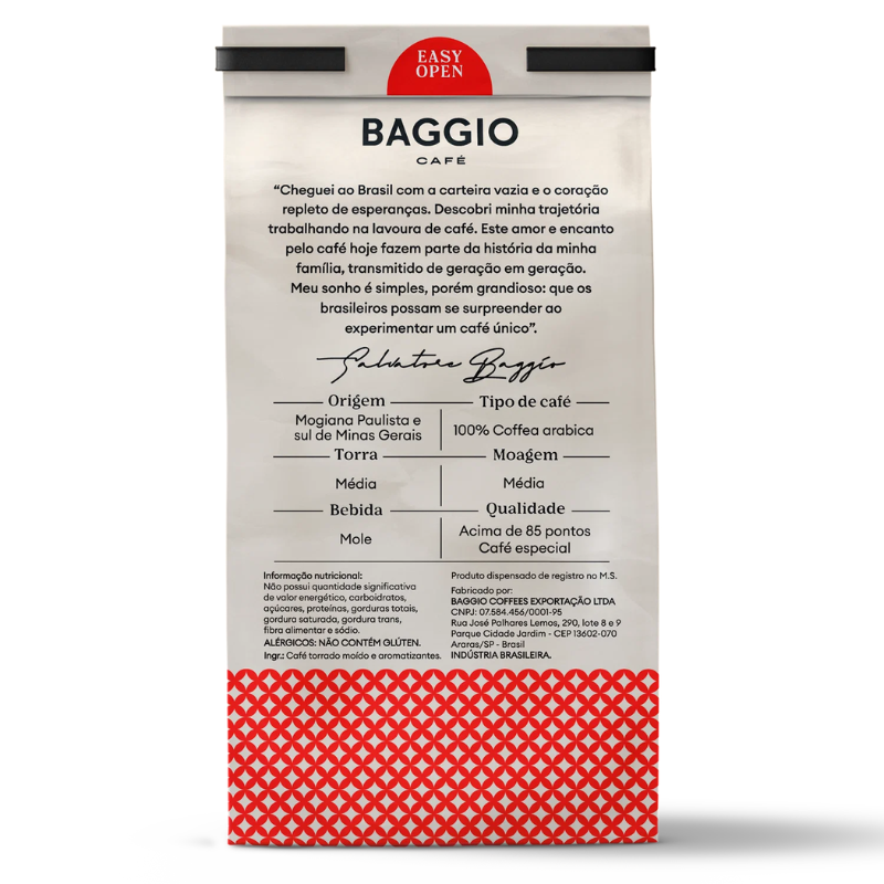 BAGGIO Flavored Coffee Chocolate Hazelnut 250g - 8.82 oz