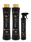 Wennoz Honma Tokyo Kit Coffee Premium Collagen Progressive Brush Kit 2x1000ml/33.8 fl.oz + 300ml Spray
