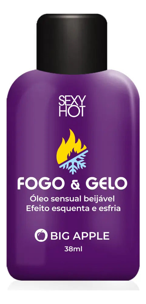 Óleo Beijável Excitante Fogo E Gelo Sexo Oral Big Apple