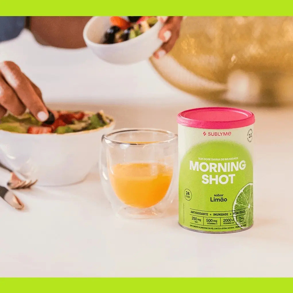 Suplemento Vitamínico Morning Shot - Sabor Limão - Classic Size (144g) - Sublyme