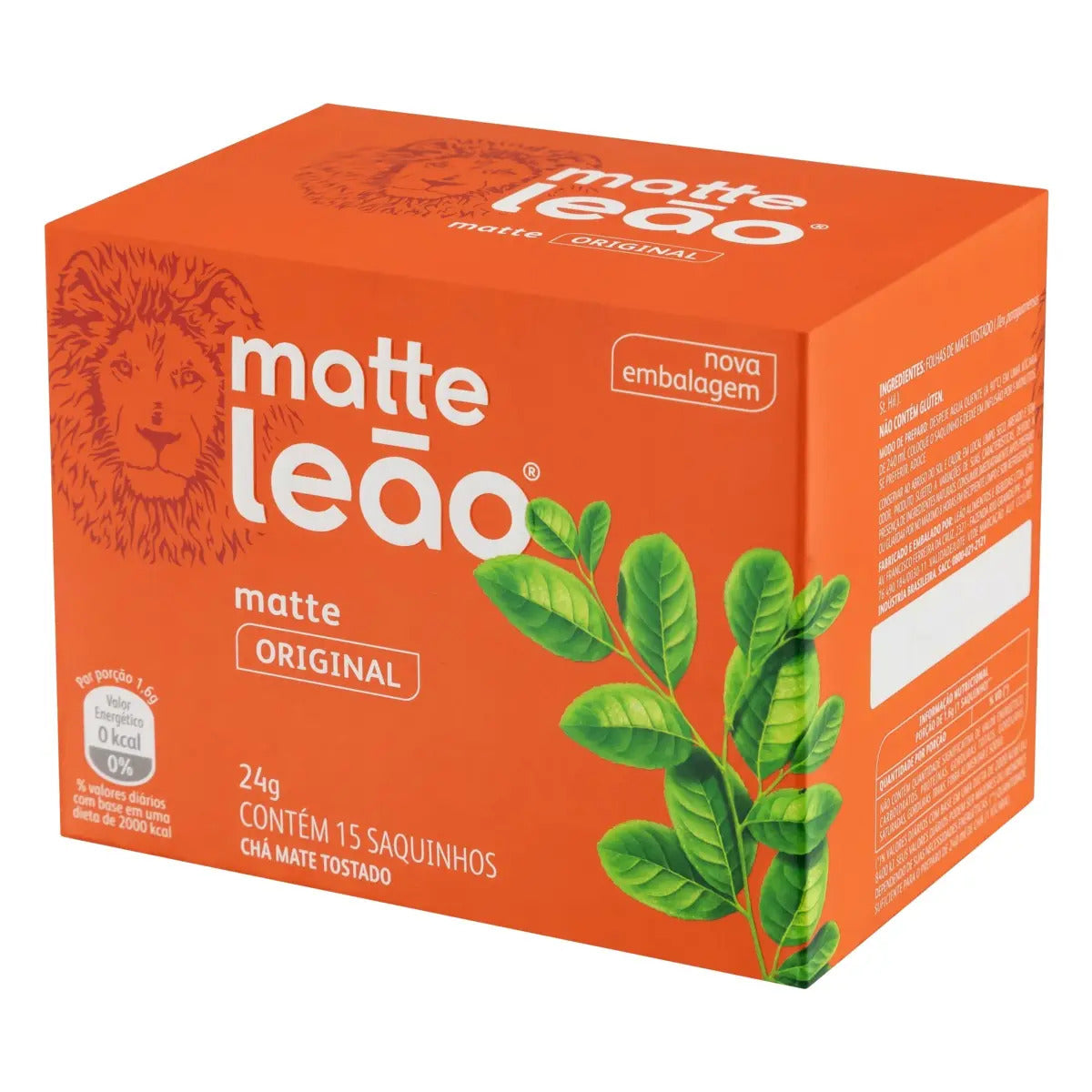 Chá Matte Leão Mate Original 15 Sachês (24g) Natural