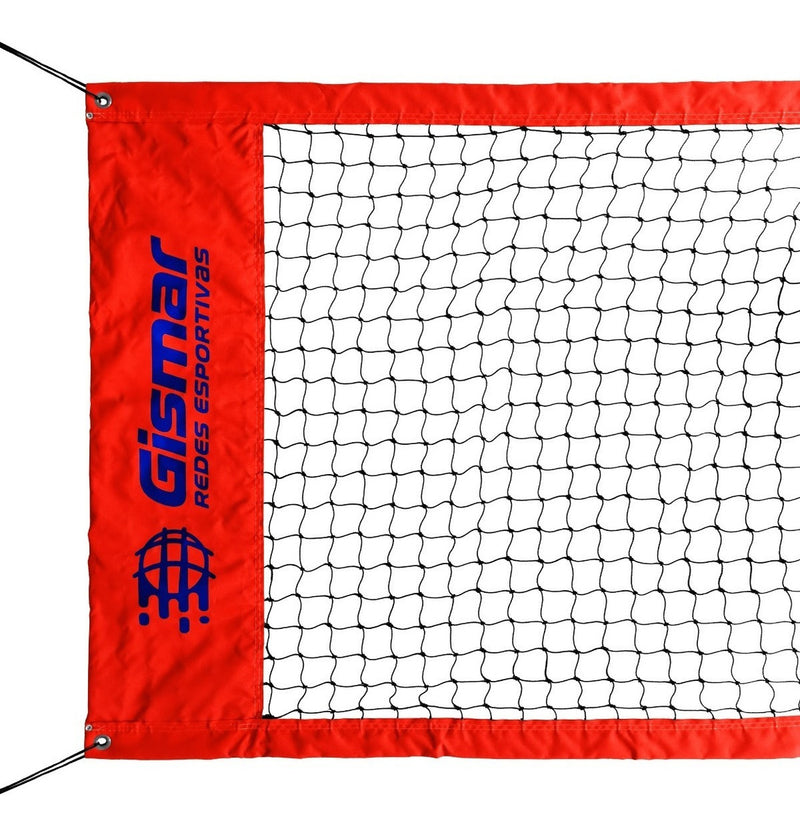 Kit Beach Tennis Orange - Pro 4-Strip Net + Marking Tape