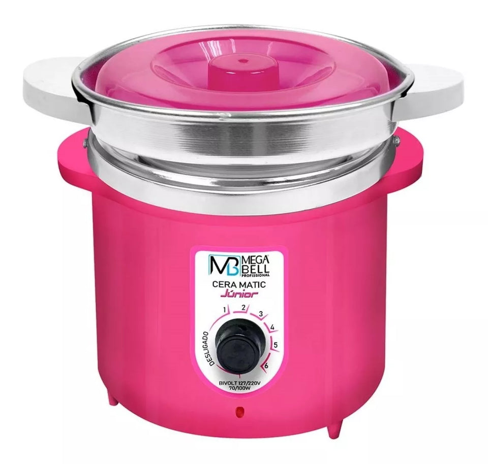 Mega Bell Professional Matic Wax Junior Pink 400g With Refill