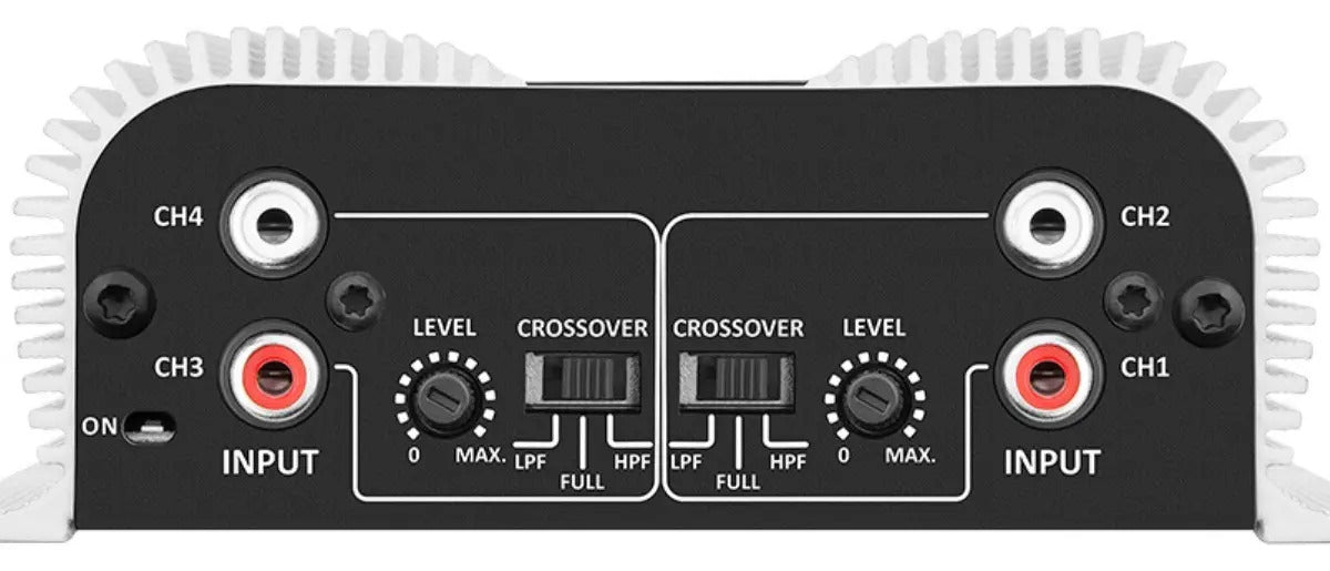 Modulo Taramps Ts400 X4 400w Rms Cabo 5m 2 Cabos Y Rca Kx3 Cor Preto