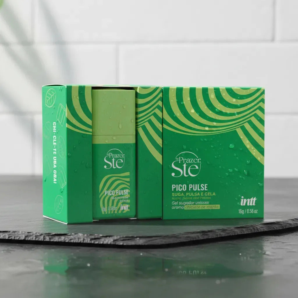 Pico Pulse Gel Líquido Suga Pulsa Gela Refrescancia Vibra By Prazer Ste Intt - Chiclete de Menta