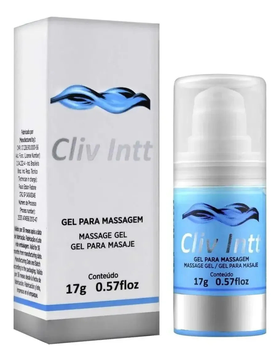 Cliv Intt Gel Extra Forte 17g Lubrificante Íntimo Dessenssibilizante Anal Anestésico Neutro Sem Cheiro