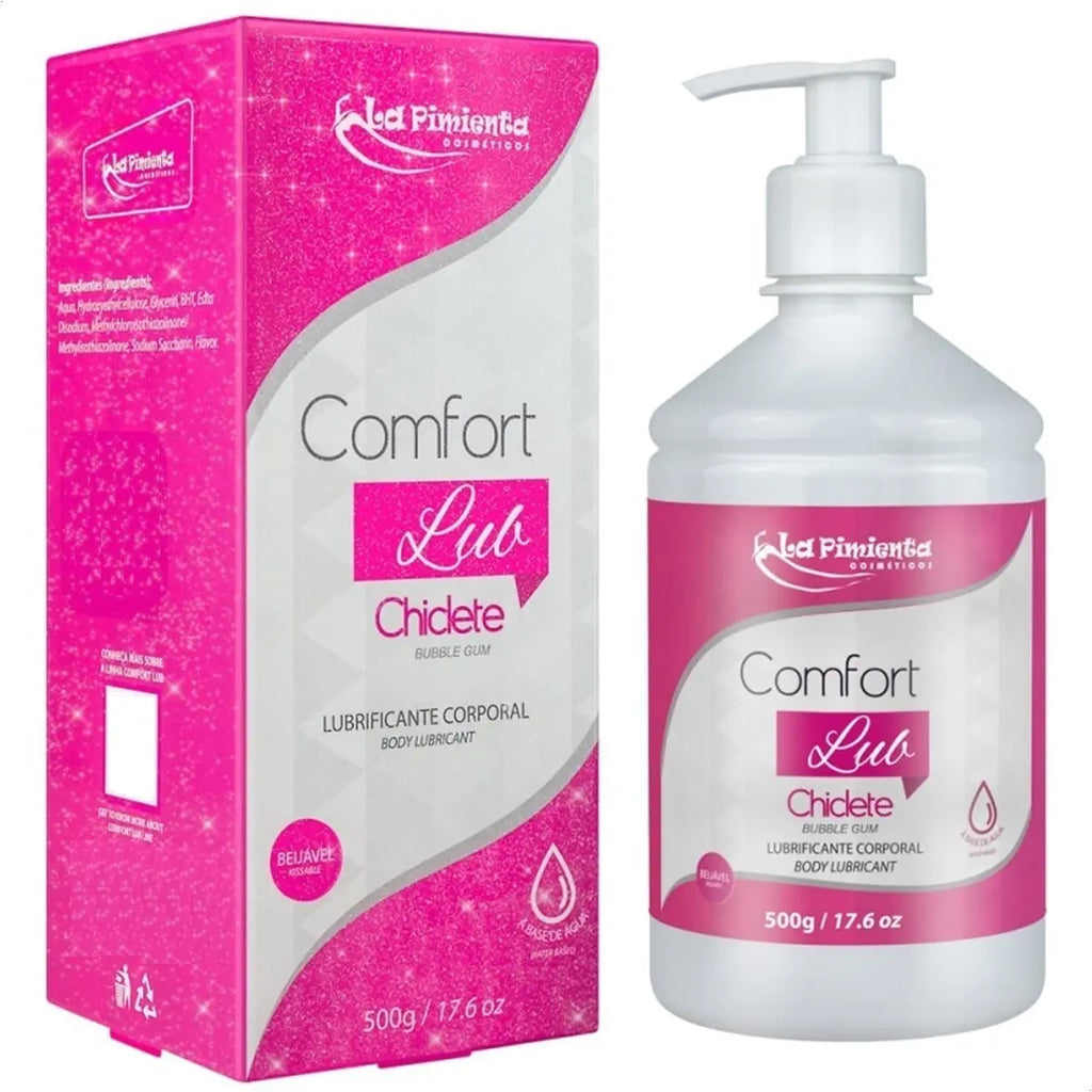 Lubrificante Neutro 500g Homem Mulher Casal Amor + Conforto Sabor Chiclete
