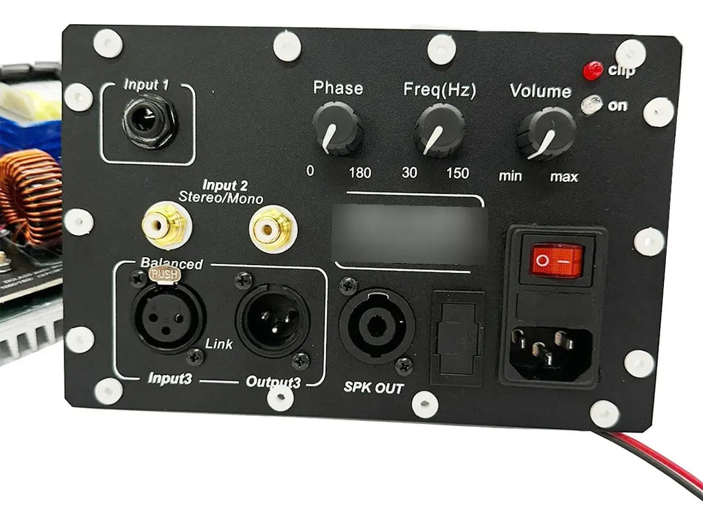 Painel Dclass Completo Ativação Caixa Sub Woofers 1500 Watts Cor Preto Potência de saída RMS 1.5 kW
