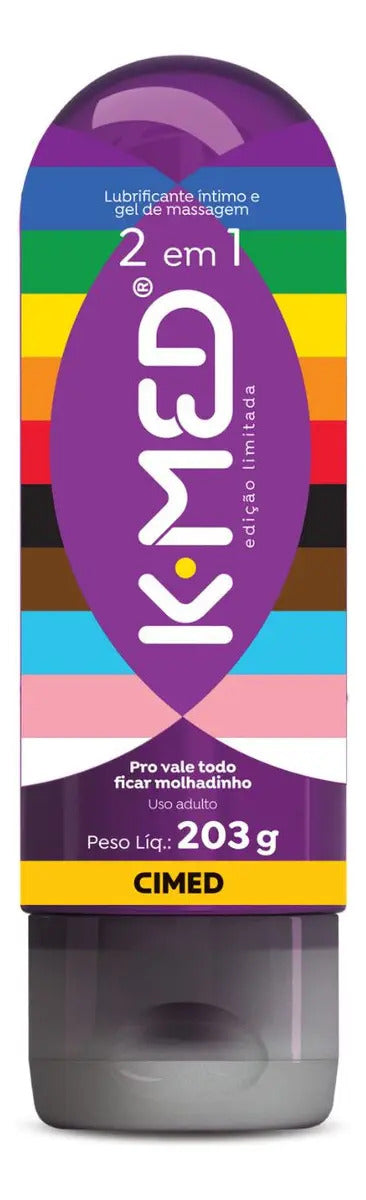 Lubrificante Íntimo 2 em 1 K-Med LGBTQIAPN+ 203g