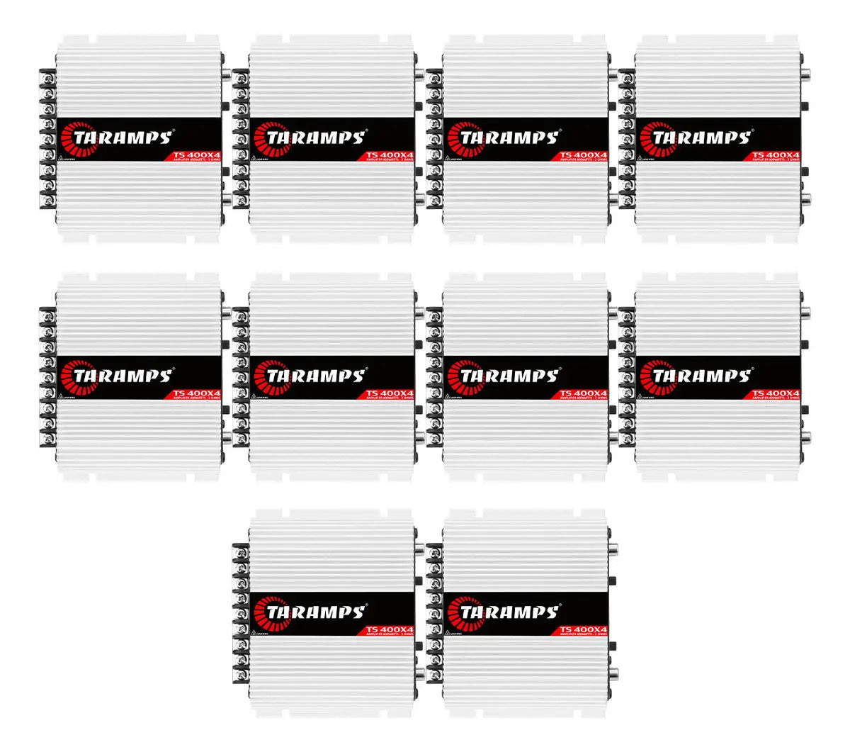 Kit 10 Ts 400 Taramps Modulo Ts400x4 Amplificador 400watts Potencia 2 Ohms Multicanal Som Automotivo Atacado