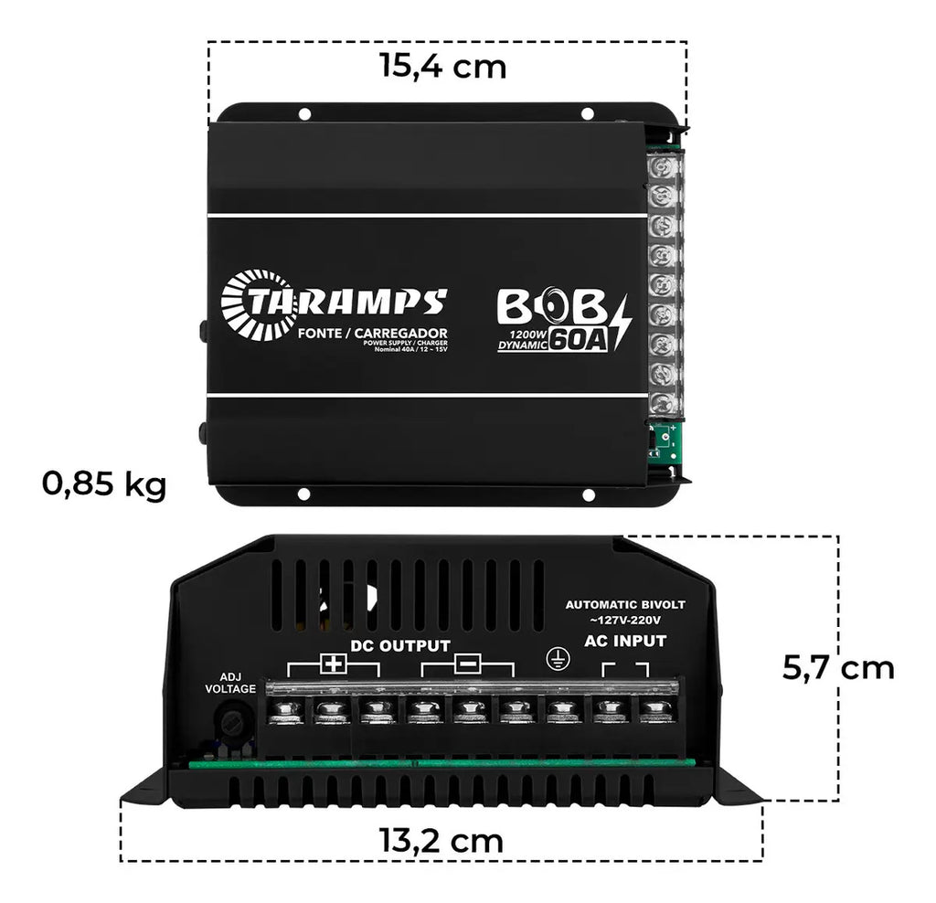 Taramps BOB 60A Car Audio Power Supply & Charger