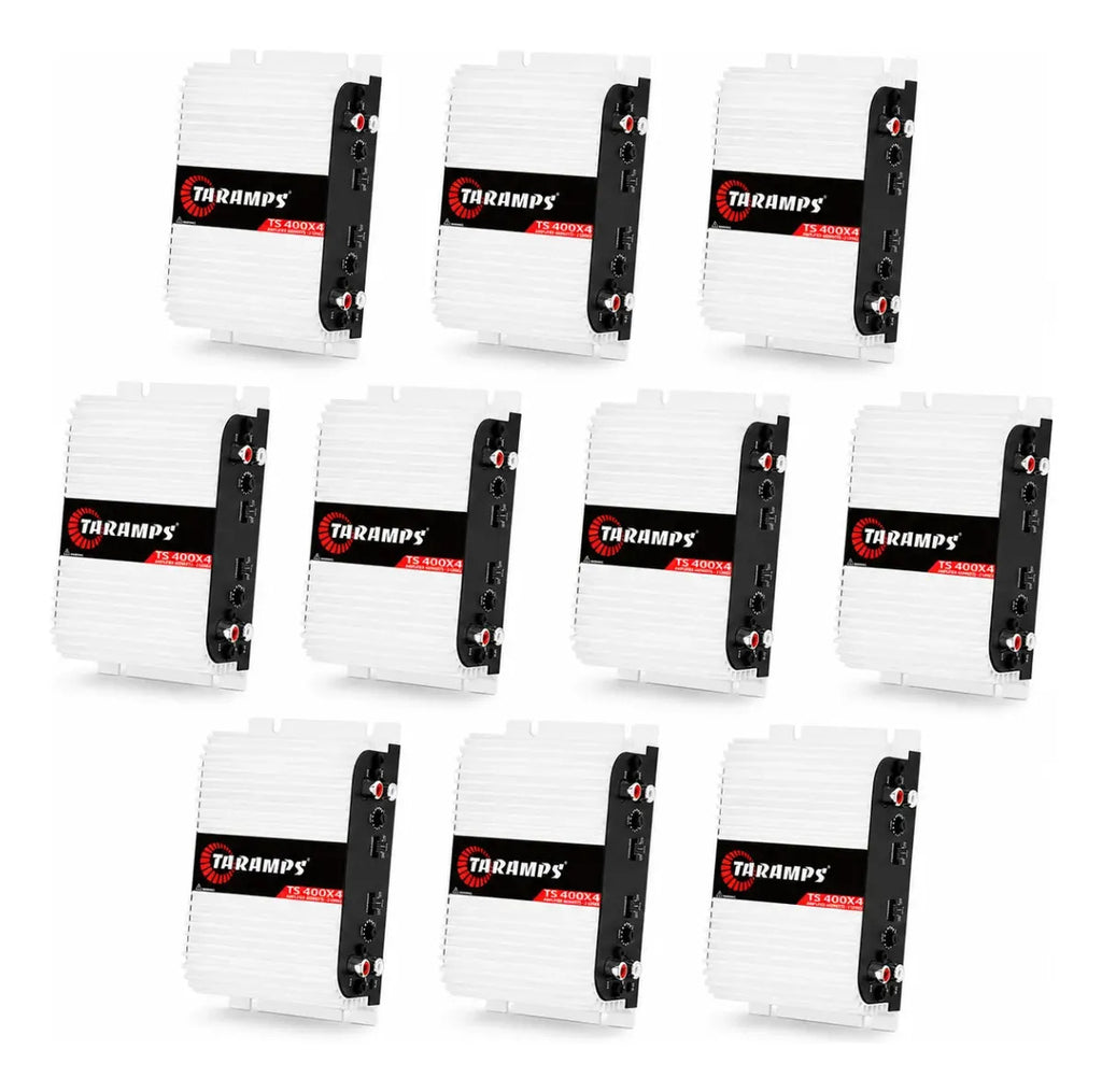 Kit 10 Ts 400 Taramps Modulo Ts400x4 Amplificador 400watts Potencia 2 Ohms Multicanal Som Automotivo Atacado