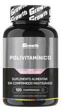Polivitaminico Mastigável 120un. Growth Supplements - Sabor Morango