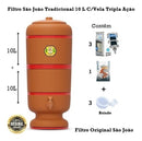 Stéfani São João Traditional Clay Water Filter 10 Liters - BuyBrazil