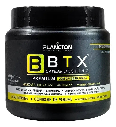 Máscara capilar Plancton Professional BBTX Capilar Orghanic antifrizz 500g