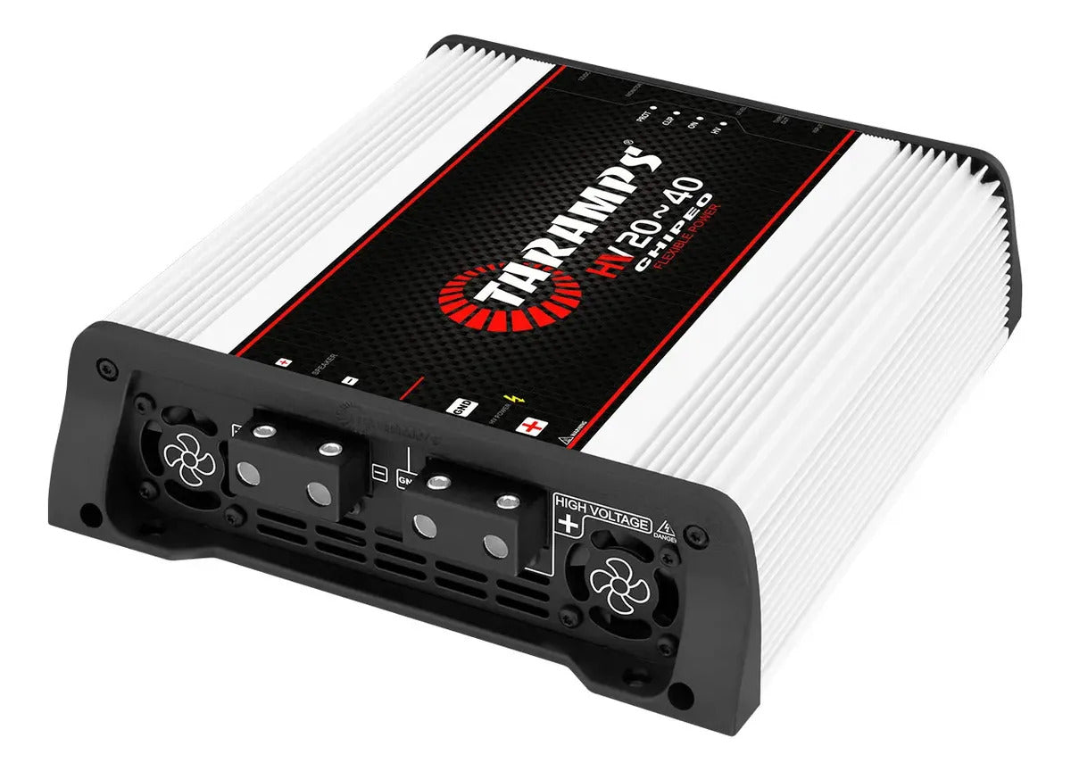 Módulo Amplificador Taramps HV 20-40 CHIPEO 40000W 1 Canal p/ Som Automotivo