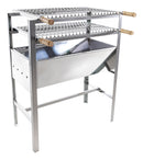 Large Portable Stainless Steel Barbecue Grill Includes 2 Grills