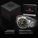 Relógio Technos Masculino Militar Prata A Prova D´água 2115NAQ/1P