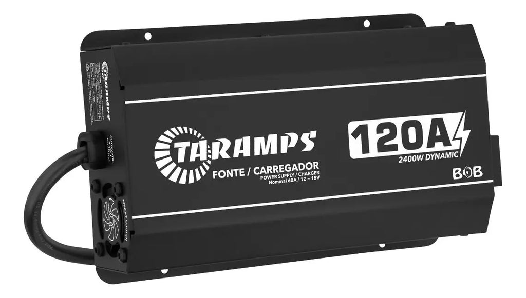 Fonte Taramps BOB 120A para Som Automotivo e Caixa Bob Bivolt