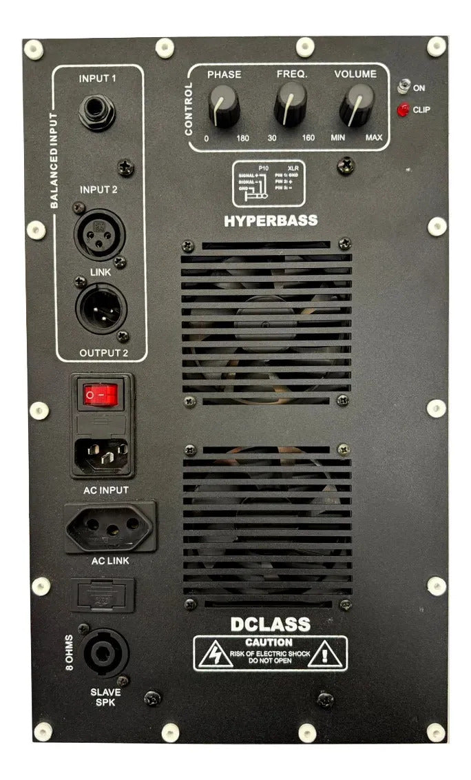 Amplificador Ativador Classe D 1500W RMS para Sub Graves