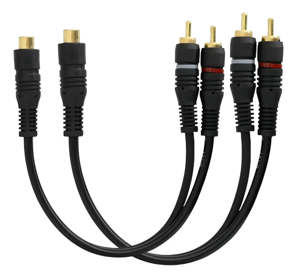 Modulo Taramps Ts400 X4 400w Rms Cabo 5m 2 Cabos Y Rca Kx3 Cor Preto