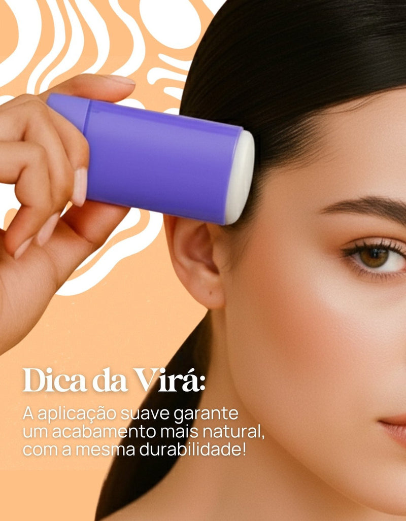 Cera Capilar Antifrizz 13g - Controle de Frizz Virá Cosméticos | Fixação Leve, Brilho Instantâneo, Alinhamento de Baby Hairs, Sem Oleosidade, Vegana
