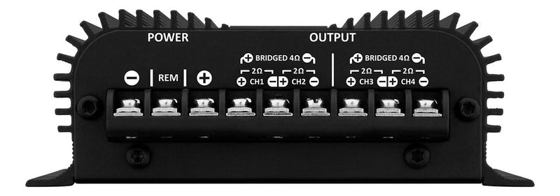 Taramps TS400X4 Black Amplifier Module 400 Watts RMS Digital  4 Channels 2 Ohms Stereo Audio Wire and RCA Input Power for Car Motorcycle Truck Automotive Sound