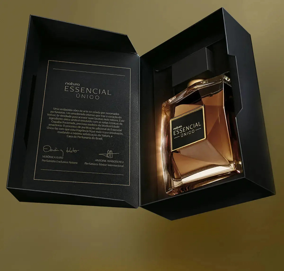 Natura Essencial Masculino perfume spray 90ml with sleek bottle design, featuring modern branding and elegant packaging.