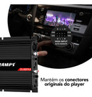 Taramps TS400X4 Black Amplifier Module 400 Watts RMS Digital  4 Channels 2 Ohms Stereo Audio Wire and RCA Input Power for Car Motorcycle Truck Automotive Sound