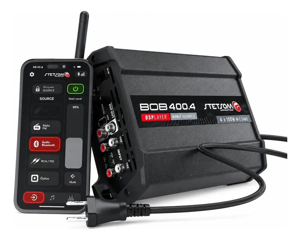 Stetsom Modulo Bobdsplayer400.4 Com Fonte Bivolt 127v/220v Preto